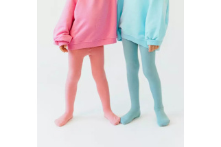 Bavlnené pančuchy pre deti - modré