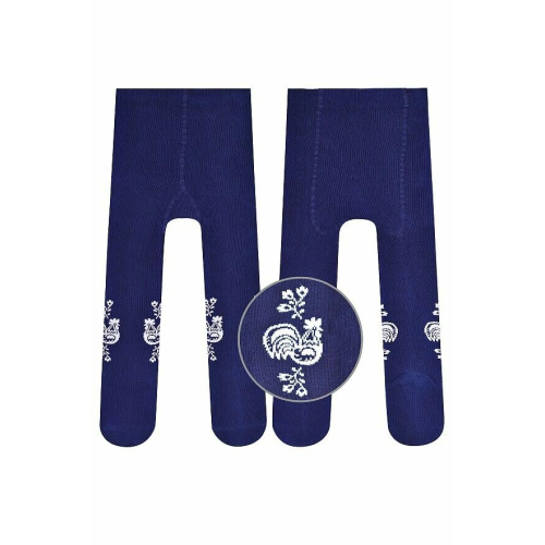 Bavlnené pančuchy - tmavomodré 0-2 roky