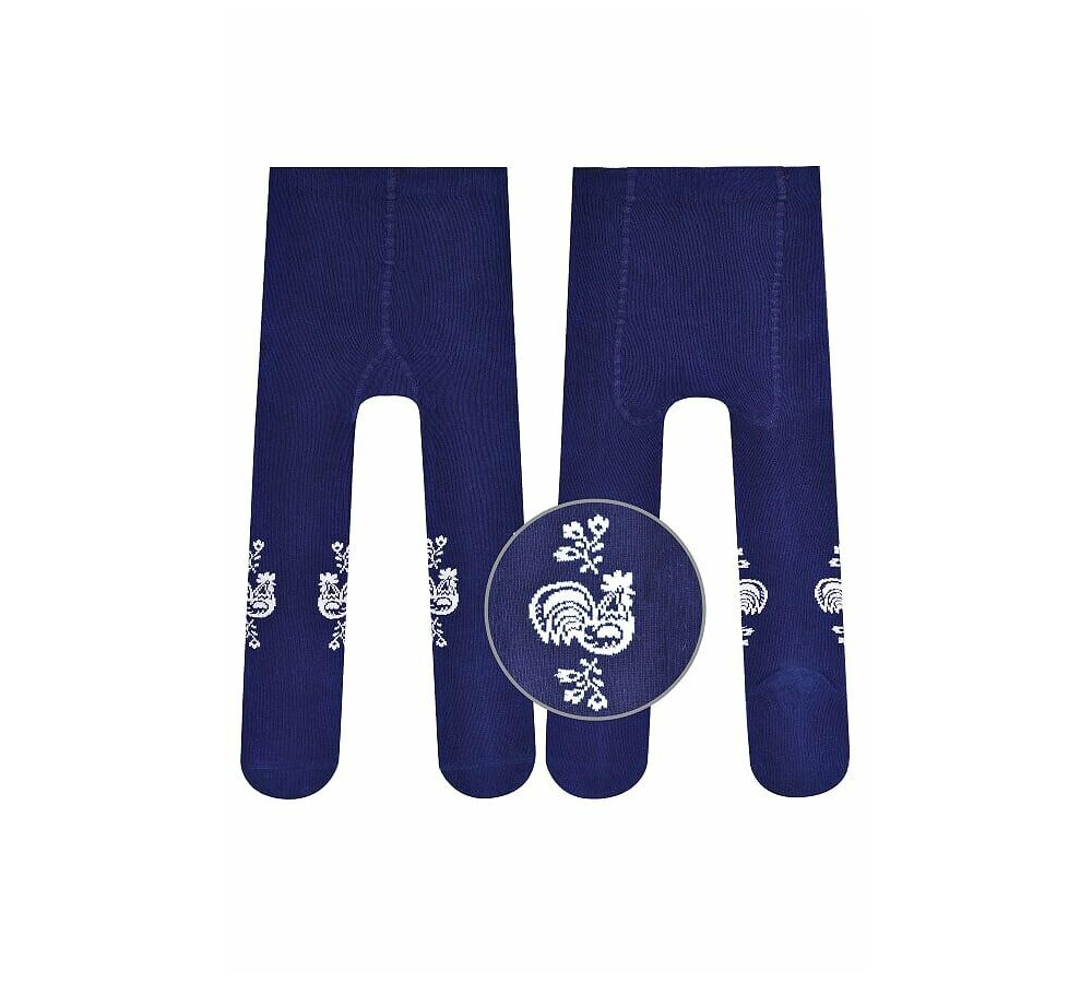 Bavlnené pančuchy - tmavomodré 0-2 roky