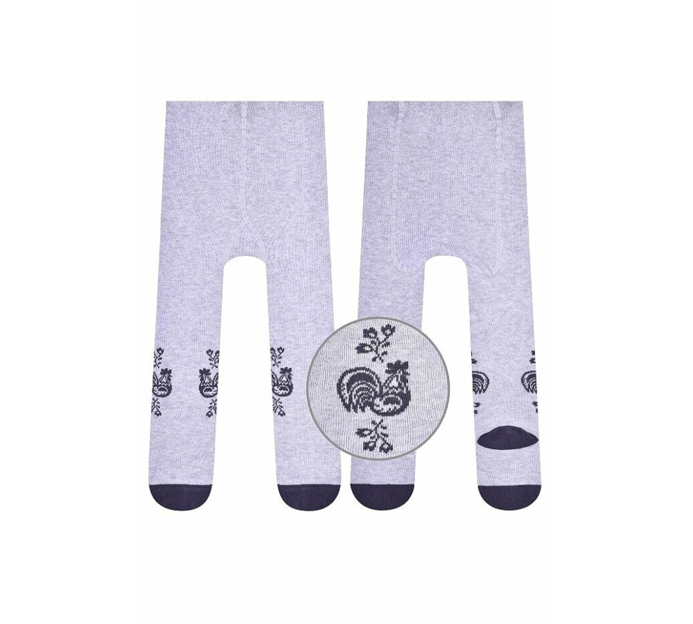 Bavlnené pančuchy - sivé 0-2 roky