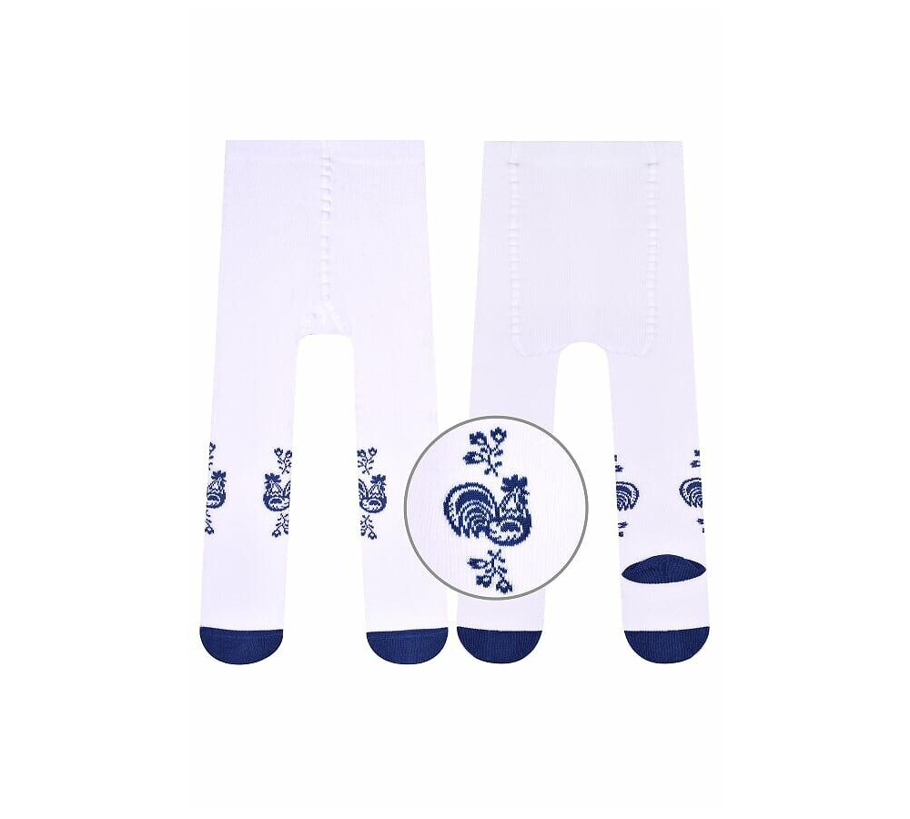 Bavlnené pančuchy - biele 0-2 roky