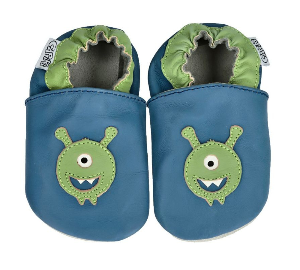 Capiki - Kožené capačky - príšerka Bubu