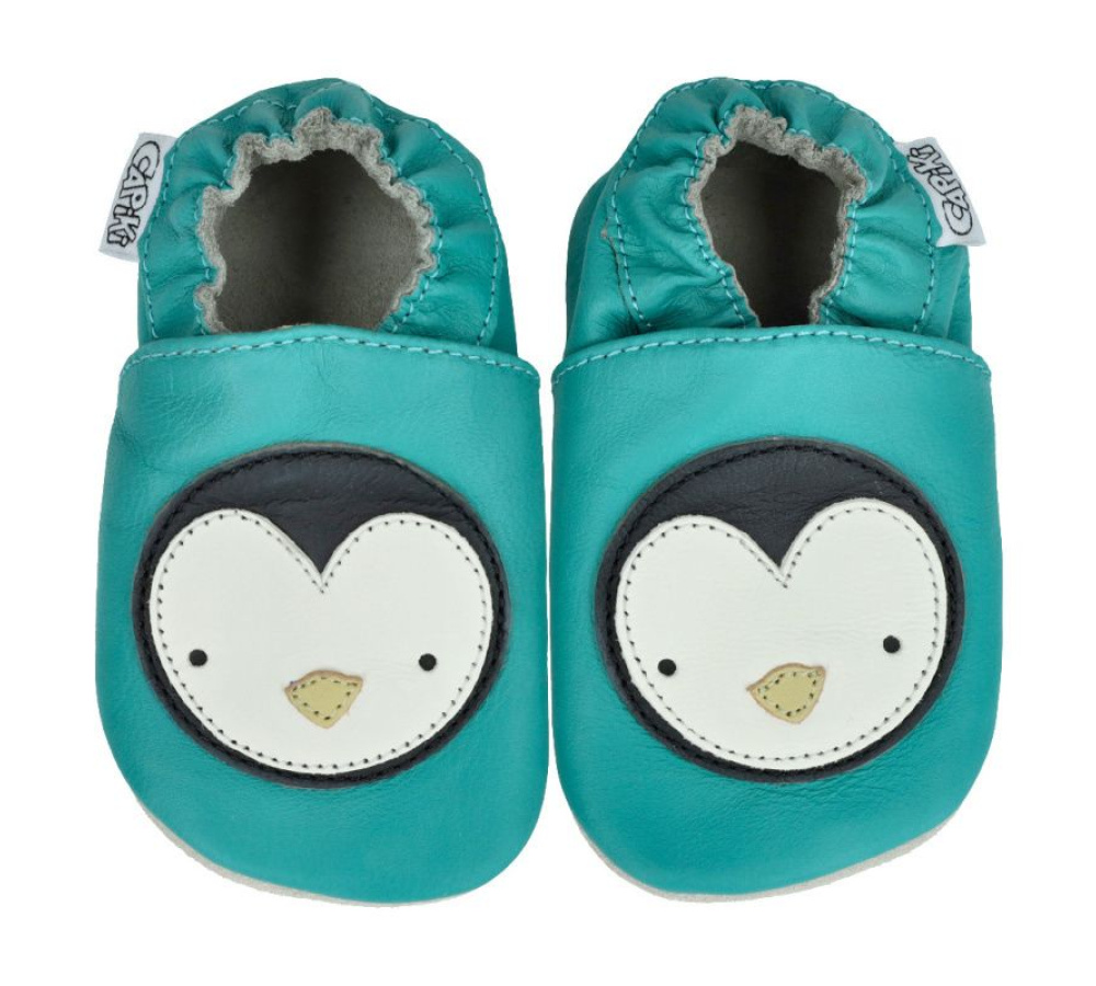 Capiki - kožené capačky - tučniak