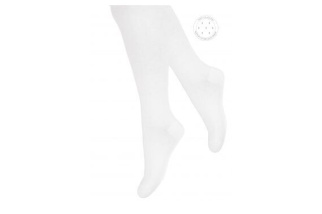 Bavlnené pančuchy pre deti - biele