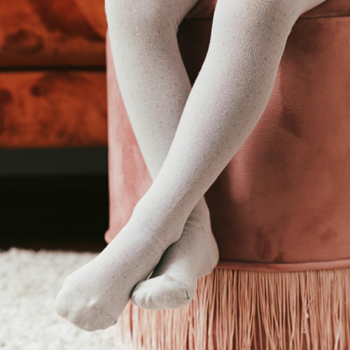 Bavlnené pančuchy pre deti - sivé