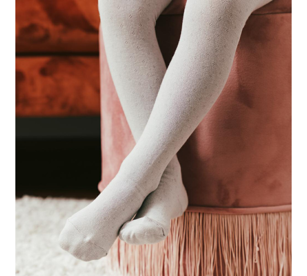 Bavlnené pančuchy pre deti - sivé