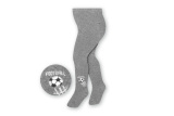 Bavlnené pančuchy pre deti - sivé futbal