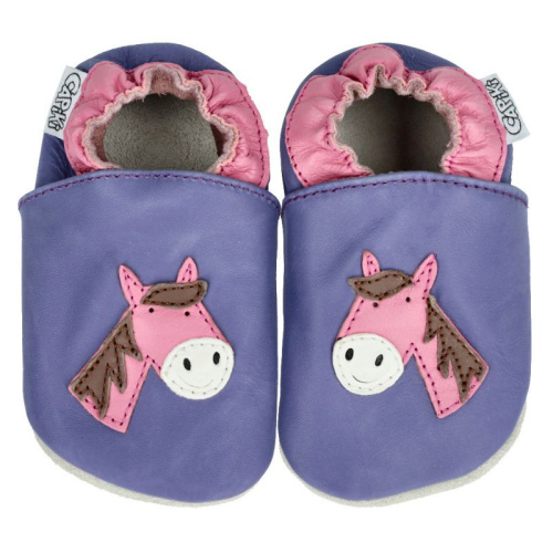 Capiki - Kožené capačky - koník Klárka