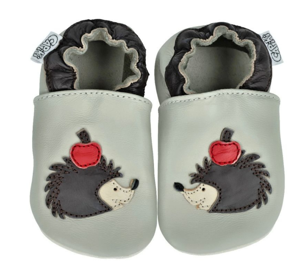 Capiki - kožené capačky - Ježko Maxík