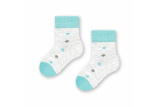 Bavlnené ponožky pre bábätká svetlosivé