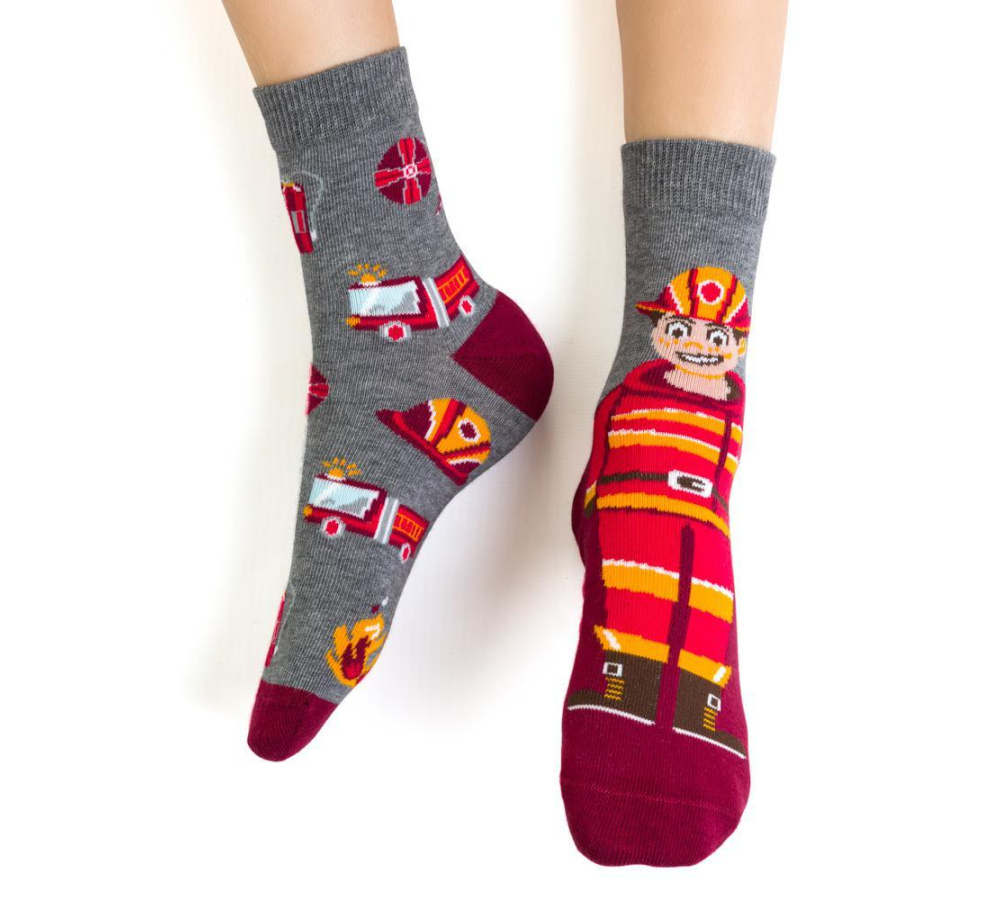 Ponožky pre hasičov - sivé