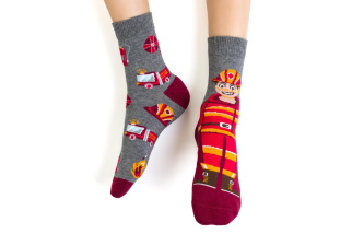 Ponožky pre hasičov - sivé