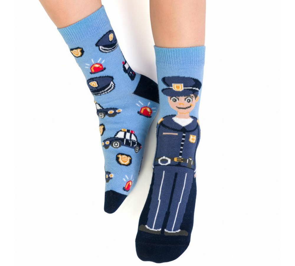 Ponožky pre policajtov - modré