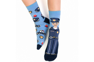 Ponožky pre policajtov - modré