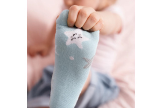 Bambusové dievčenské ponožky s hviezdičkami