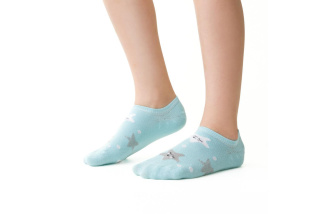 Bambusové dievčenské ponožky s hviezdičkami