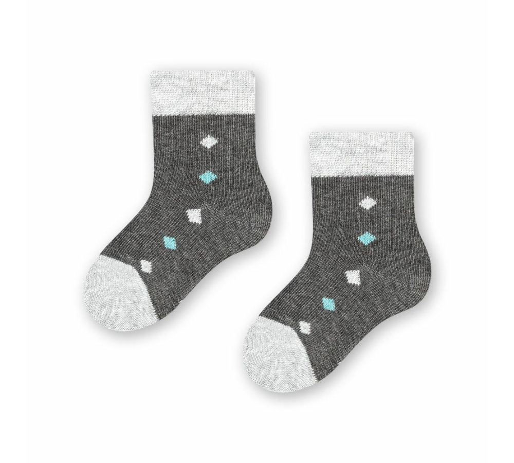 Bavlnené ponožky pre bábätká sivé
