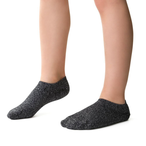 Bambusové dievčenské ponožky - strieborné