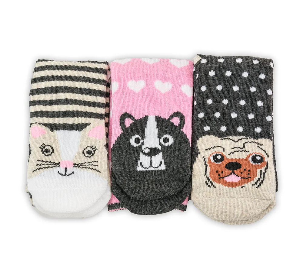 FUNNY dievčenské ponožky - 3pack, Pidilidi, PD0136-01