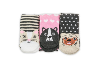 FUNNY dievčenské ponožky - 3pack, Pidilidi, PD0136-01